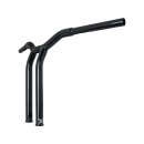 14" Dominator Raked Bar Handlebar Black 1 1/4"...