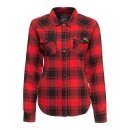 Queen Kerosin Acid checkered shirt black/bordeaux