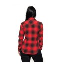 Queen Kerosin Acid checkered shirt black/bordeaux