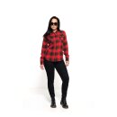 Queen Kerosin Acid checkered shirt black/bordeaux