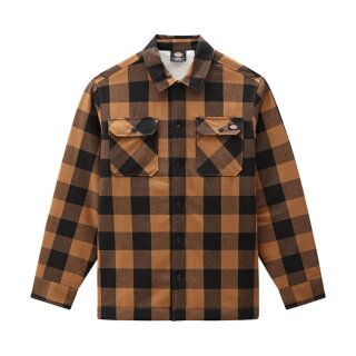 Dickies Sherpa Lined sacramento shirt brown duck