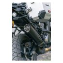 KessTech 2-1 Explorer E5 Auspuff Enschalldämpfer schwarz für Harley Pan America 21-23