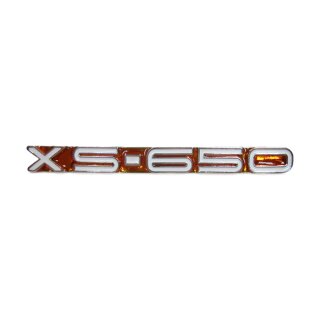 Side Cover Emblem Amber Bernstein für Yamaha XS 650