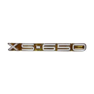 Side Cover Emblem yellow gelb für Yamaha XS 650