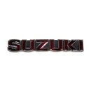 Suzuki gas tank emblem, black/red