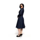 Queen Kerosin Q Crown swing dress dark blue