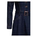 Queen Kerosin Q Crown swing dress dark blue