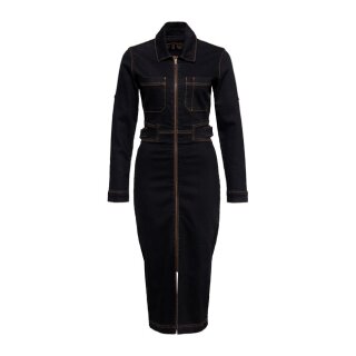 Queen Kerosin Motor Queen pencil dress black