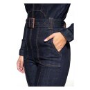 Queen Kerosin Motor Queen slim fit overall dark blue