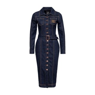 Queen Kerosin Q Crown pencil dress dark blue