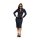 Queen Kerosin Q Crown pencil dress dark blue