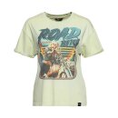 Queen Kerosin Road Bitch T-shirt light grey