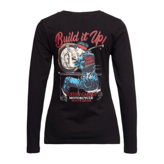 Queen Kerosin Built Up longsleeve black