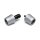 Kuryakyn, Lodestar front axle sliders. Silver