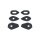 Kuryakyn, turnsignal adapter kit for Kellermann. Gloss black