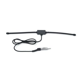 Kuryakyn, hidden antenna w/universal connector. Black