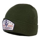 King Kerosin V8 Motor State California beanie green