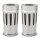Arlen Ness, Deep Cut fork boots. Chrome