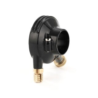 K-Tech 7/8â€ Deluxe throttle housing. Forged brass.