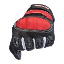 Biltwell Bridgeport Motorrad Handschuhe Leder Textil rot schwarz CE