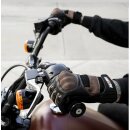 Biltwell Bridgeport Motorrad Handschuhe Leder Textil braun choco CE