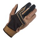 Biltwell Baja Motorrad Handschuhe Leder Textil chocolate...