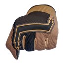Biltwell Baja Motorrad Handschuhe Leder Textil chocolate braun CE