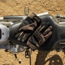 Biltwell Baja Motorrad Handschuhe Leder Textil chocolate braun CE
