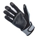 Biltwell Baja Motorrad Handschuhe Leder Textil Biker grau...