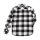 Loser Machine Alcott shirt jacket black/white