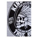 King Kerosin True Roots hoodie grey melange