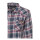 Queen Kerosin Acid checkered shirt navy/bordeaux