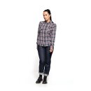 Queen Kerosin Acid checkered shirt navy/bordeaux