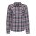 Queen Kerosin Acid checkered shirt navy/bordeaux