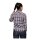 Queen Kerosin Acid checkered shirt navy/bordeaux