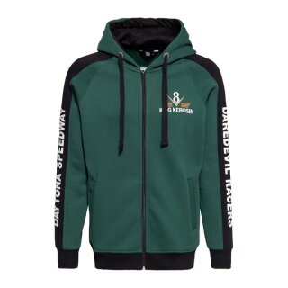 King Kerosin Speedway hoodie smoke green/black