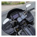 Arlen Ness, Downdraft forged mirror set. All black