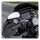 Arlen Ness, Downdraft forged mirror set. All black