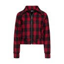 Queen Kerosin Wool checkered jacket black/red