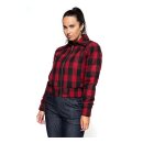 Queen Kerosin Wool checkered jacket black/red