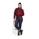 Queen Kerosin Wool checkered jacket black/red