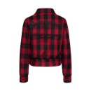 Queen Kerosin Wool checkered jacket black/red
