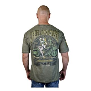 Lethal Threat Wheels of Victory T-shirt green
