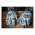 Lethal Threat Tattoo gloves black white