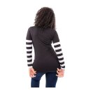 Lethal Angel Bones n Stripes shirt black white