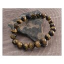 Amigaz Tiger Eye Stone stretch bracelet brown