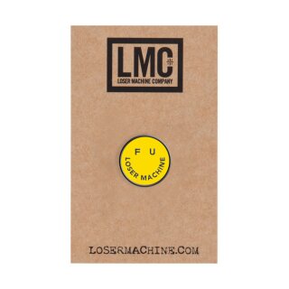 Loser Machine Smile pin yellow