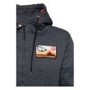 King Kerosin Frame adventure gear hoodie grey melange