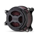 V&H, VO2 X air cleaner kit. Wrinkle black