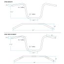 Biltwell 1" Apes handlebar 12" rise black